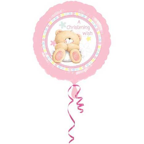 Christening Girl Forever Friends Foil Balloon (Unfilled)